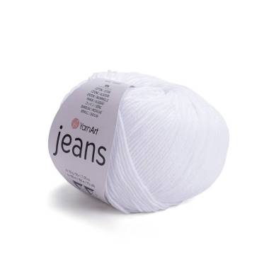Yarn YarnArt Jeans snow white (62)