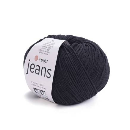 Пряжа YarnArt Jeans черный (53)