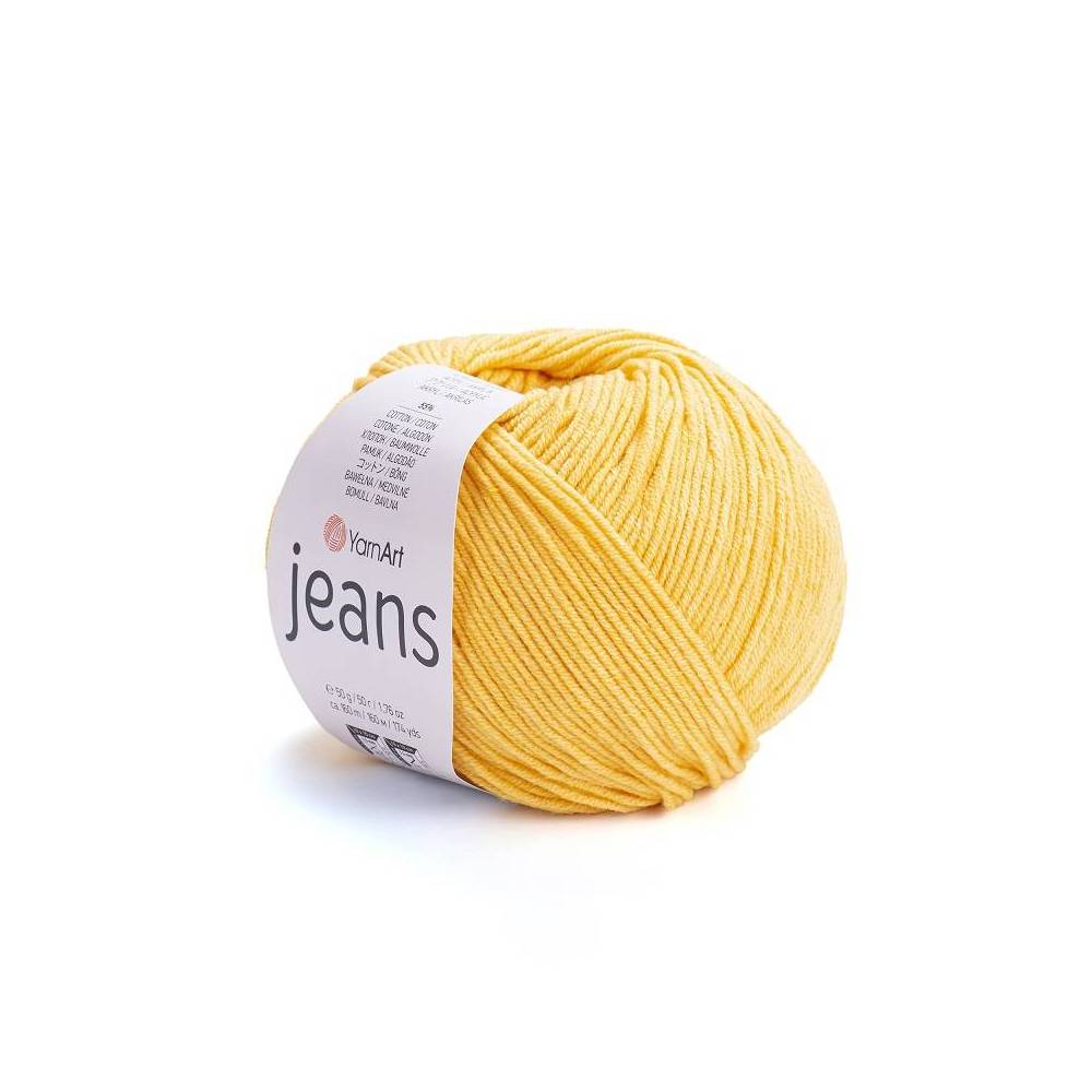 Пряжа YarnArt Jeans желтый (35)