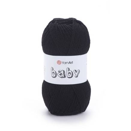 Yarn YarnАrt Baby black (585)