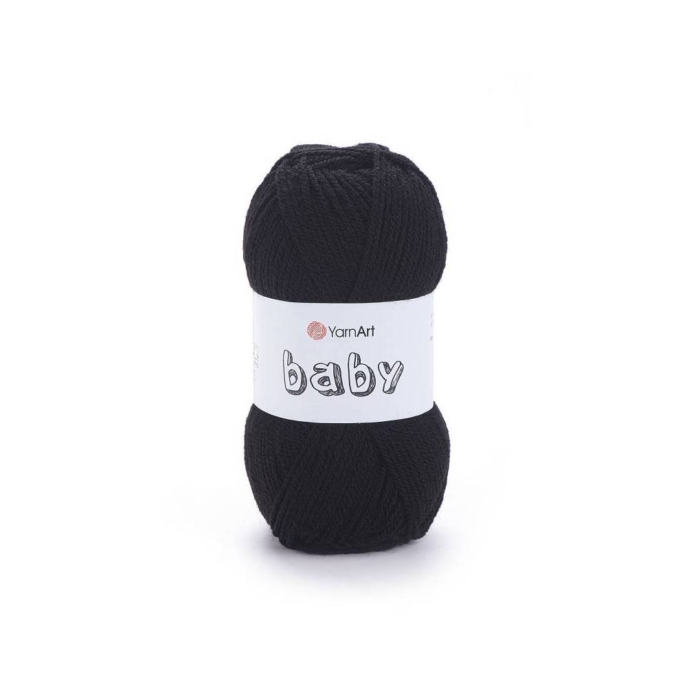 Yarn YarnАrt Baby black (585)