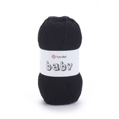 Yarn YarnАrt Baby black (585)