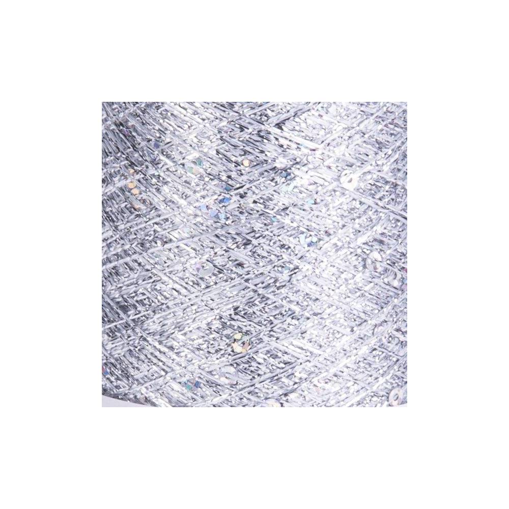 YarnArt Paillettes lurex yarn with sequins silver (8001)