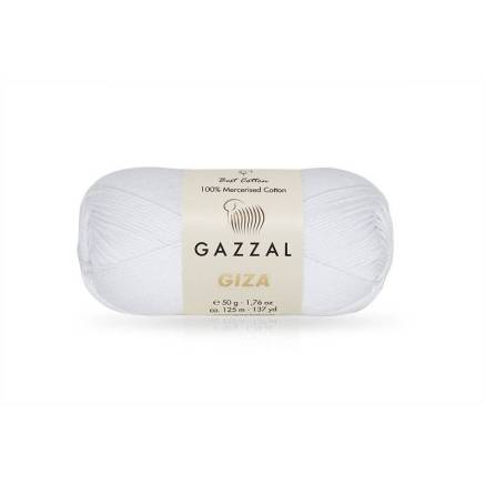 Пряжа Gazzal Giza белый (2450)