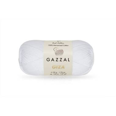 Пряжа Gazzal Giza белый (2450)