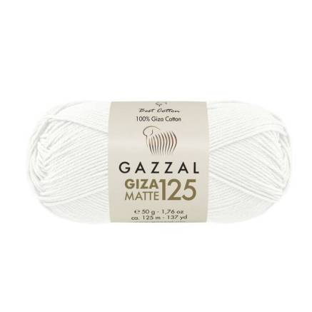Пряжа Gazzal Giza Matte 125 молоко (5551)