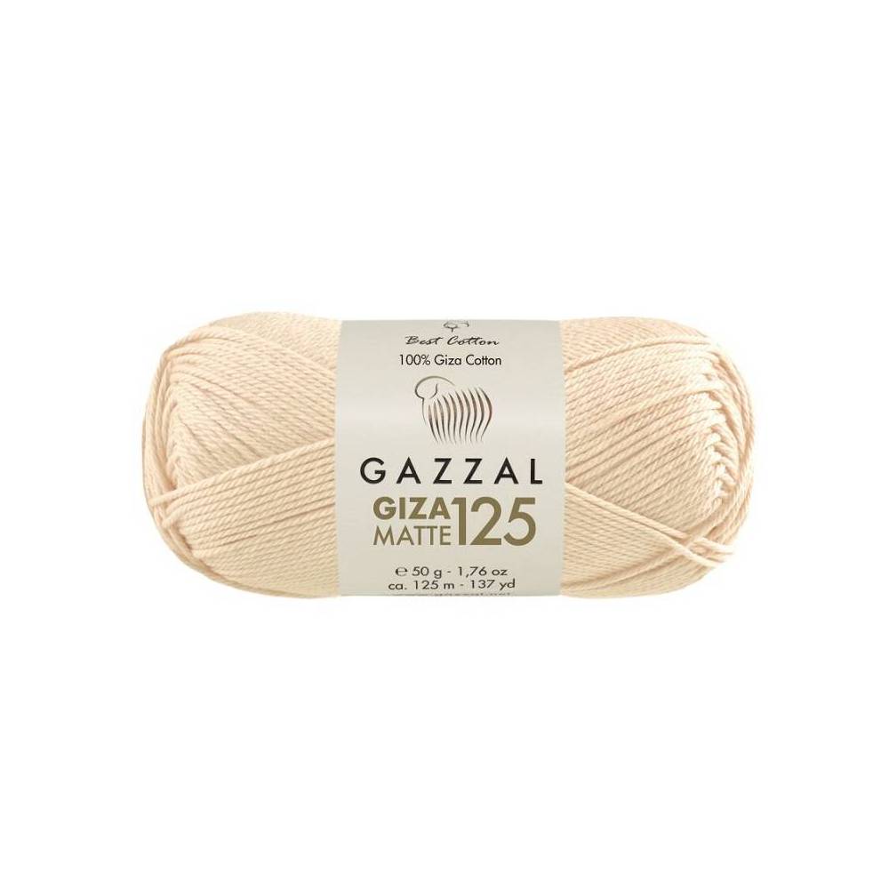 Пряжа Gazzal Giza Matte 125 крем-брюле (5589)