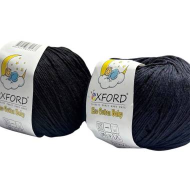 Пряжа Oxford Eco Cotton Baby чорний
