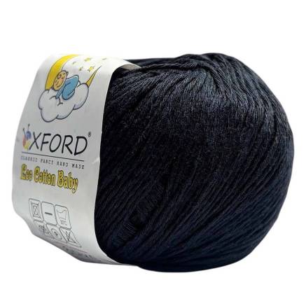 Пряжа Oxford  Eco Cotton Baby сине-черный