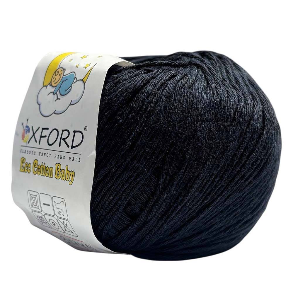 Пряжа Oxford  Eco Cotton Baby сине-черный