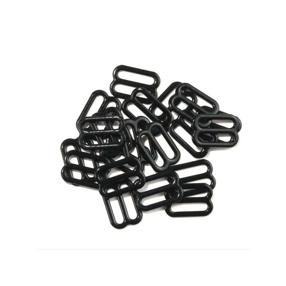Набор фурнитуры для белья, цвет черный, металл