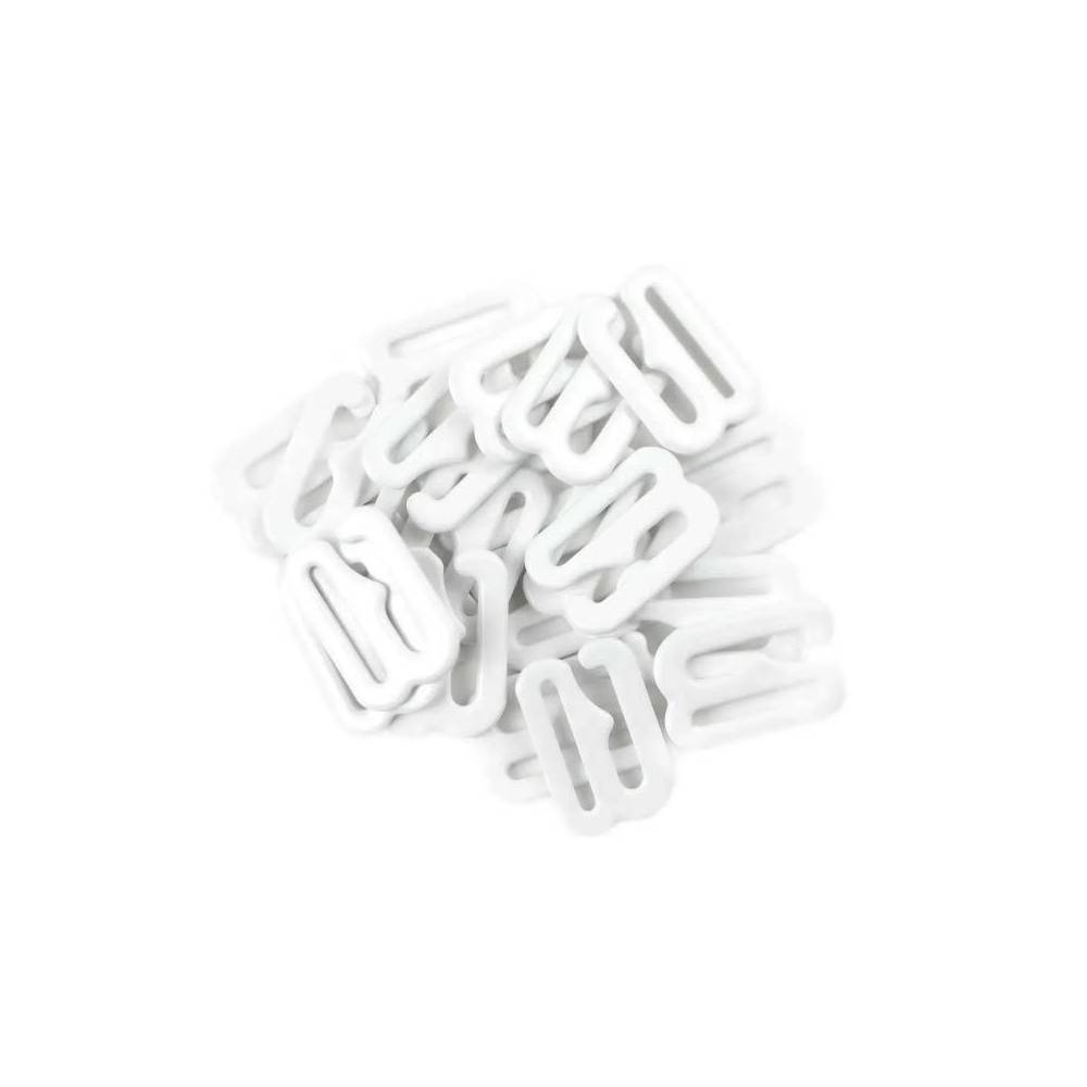 Set of accessories for linen, white color, metal