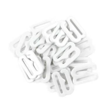 Set of accessories for linen, white color, metal
