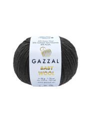 Yarn Gazzal Baby Wool black (803)