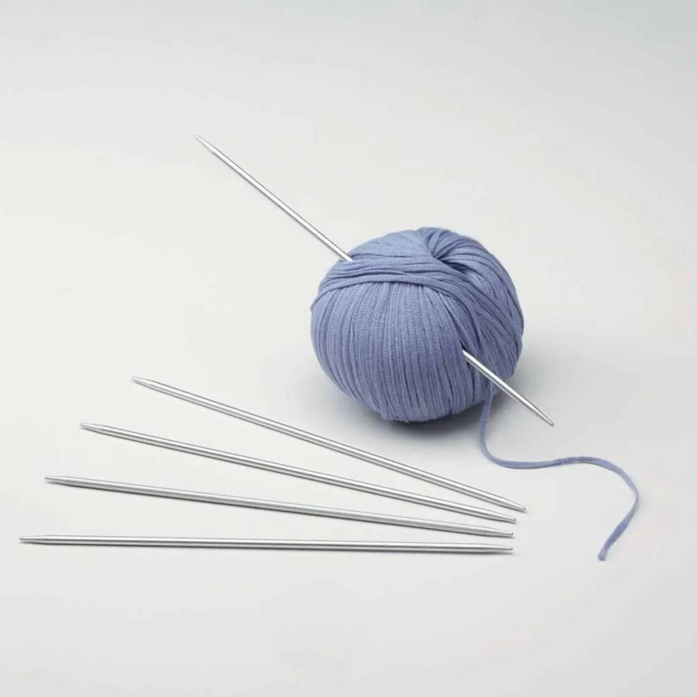 Addi Steel Double-Pointed Needles 20 cm, 2 mm – premium sock knitting needles