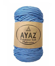 Polyester Soft Makrome AYAZ cord, blue (2256)