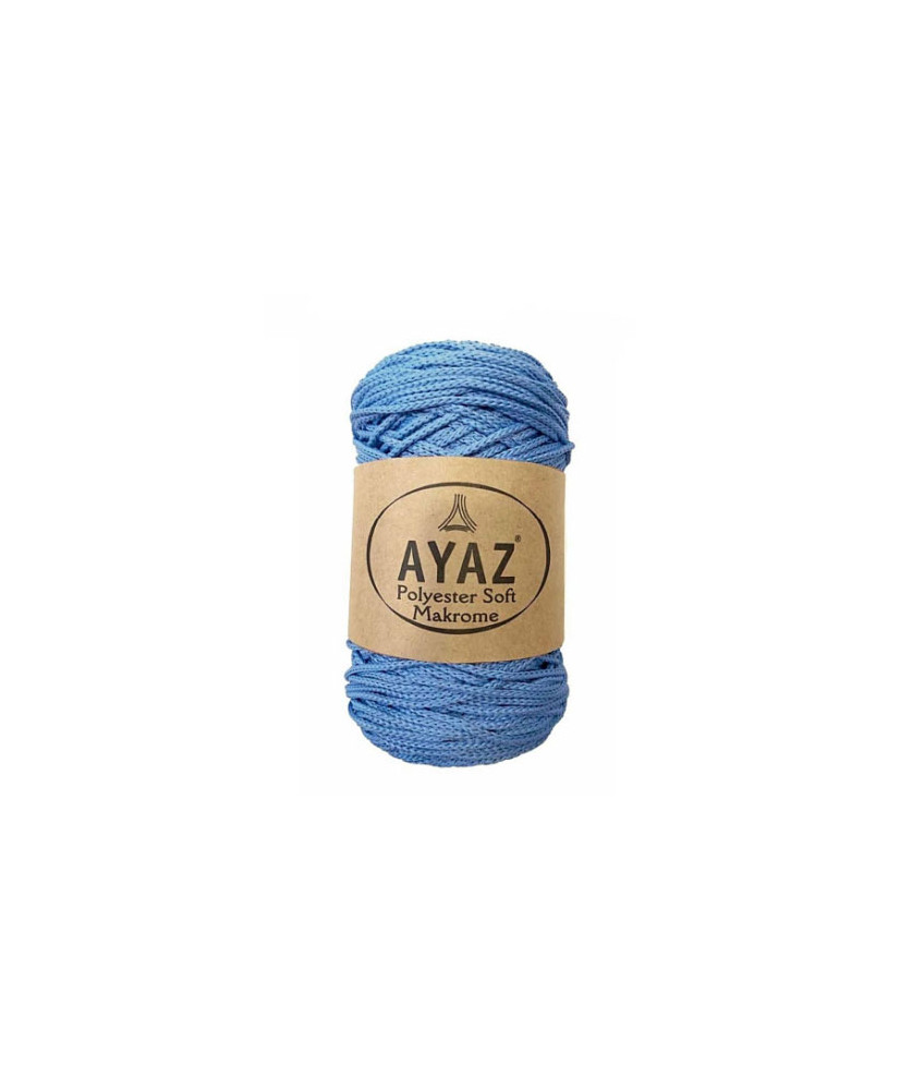 Polyester Soft Makrome AYAZ cord, blue (2256) Polyester Soft Makrome AYAZ cord, blue (2256)