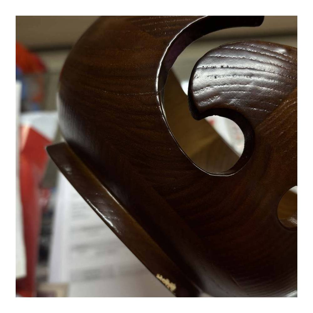 Wooden round ball for knitting dark wood DISCOUNT
