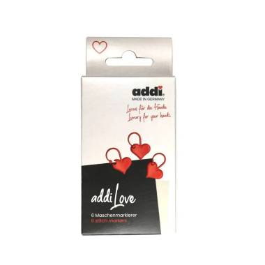 Маркеры для вязания Addi Love, цвет красный 6 шт., (407-2) Addi