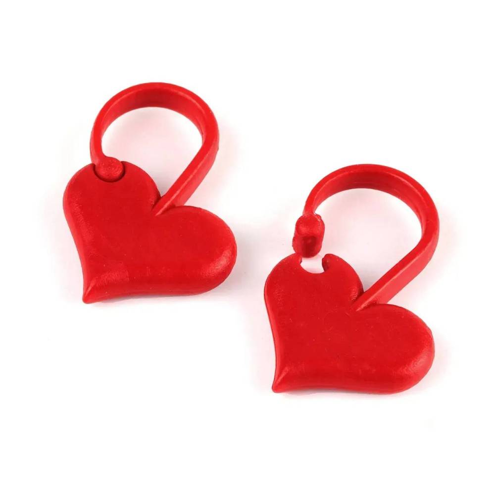 Маркери для в'язання Addi Love, колір червоний 6 шт., (407-2) Addi