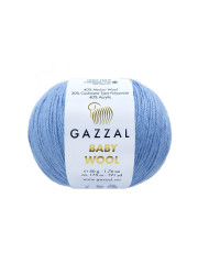 Yarn Gazzal Baby Wool blue (813)