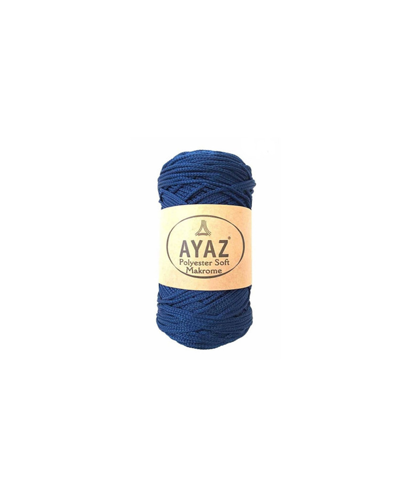 Polyester Soft Makrome AYAZ cord, dark blue (1148) Polyester Soft Makrome AYAZ cord, dark blue (1148)