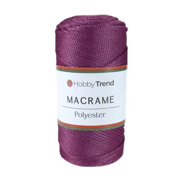 Шнур макраме №4 Hobby Trend, божоле (160)