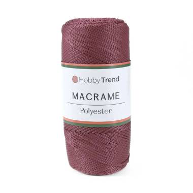 Шнур макраме №4 Hobby Trend, бордовий (110)
