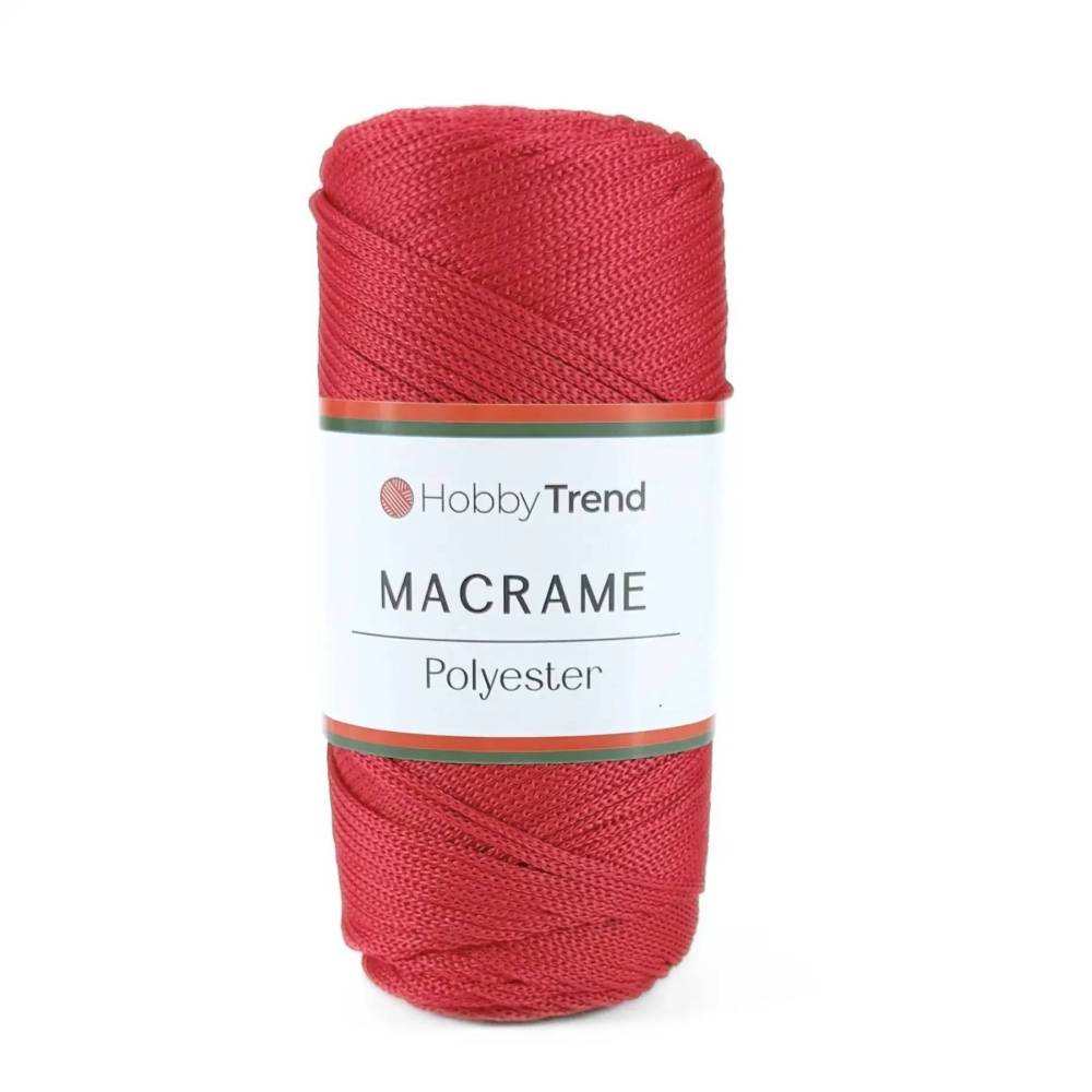 Macrame cord No. 4 Hobby Trend, cherry (105)