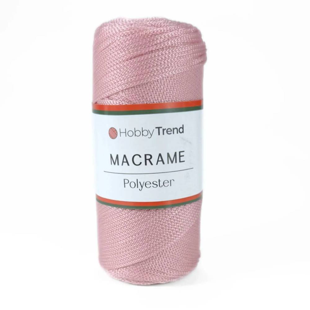 Macrame cord No. 4 Hobby Trend, powder pink (072)