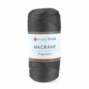 Macrame cord No. 4 Hobby Trend, dark gray (067)