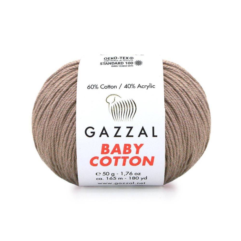 Пряжа Gazzal Baby Cotton мокко (3434)