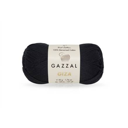 Yarn Gazzal Giza black (2457)
