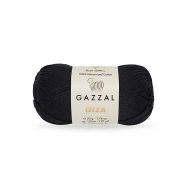 Пряжа Gazzal Giza черный (2457)