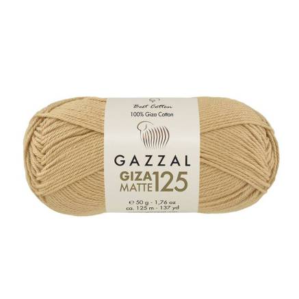 Yarn Gazzal Giza Matte 125 golden beige (5552)