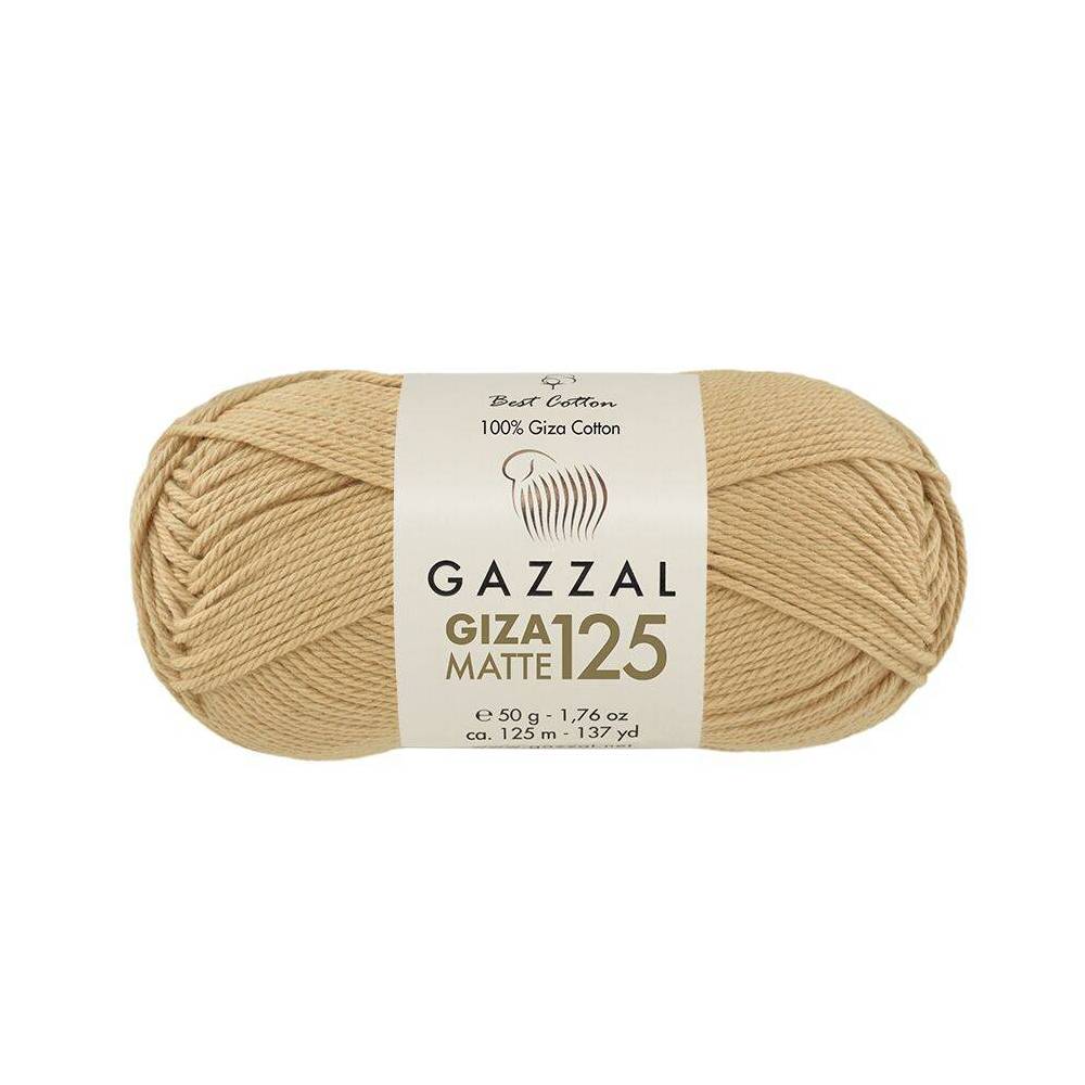 Пряжа Gazzal Giza Matte 125 золотий беж (5552)