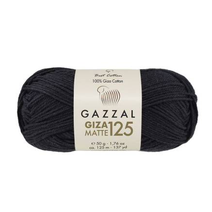 Yarn Gazzal Giza Matte 125 black (5557)