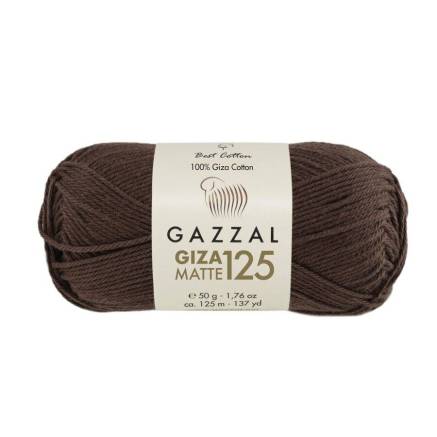 Пряжа Gazzal Giza Matte 125 темний шоколад (5586)