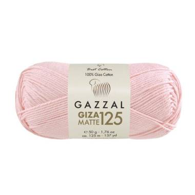 Пряжа Gazzal Giza Matte 125 пастельно-розовый (5591)