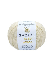 Yarn Gazzal Baby Wool ivory (829)