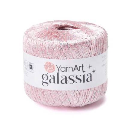 YarnArt Galassia sequin yarn, powder pink (5804)