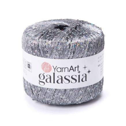 Пряжа с пайетками YarnArt Galassia стальной (5807)