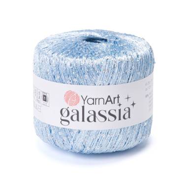 Пряжа с пайетками YarnАrt Galassia голубой (5810)