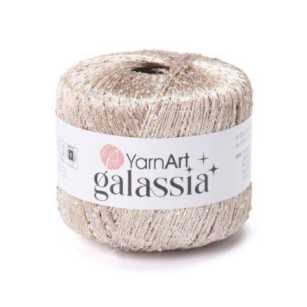 Пряжа с пайетками YarnArt Galassia светлый беж (5827)