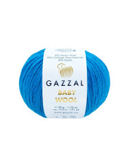 Yarn Gazzal Baby Wool bright blue (830)