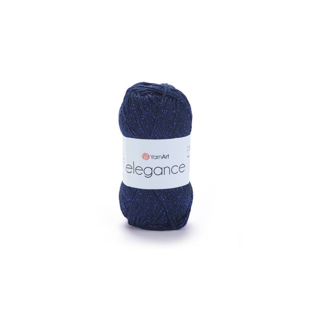 YarnArt Elegance Cotton Yarn with Lurex dark blue (105)