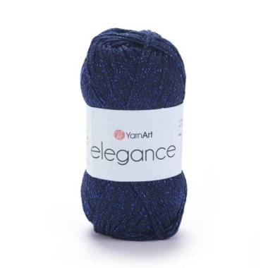 YarnArt Elegance Cotton Yarn with Lurex dark blue (105)