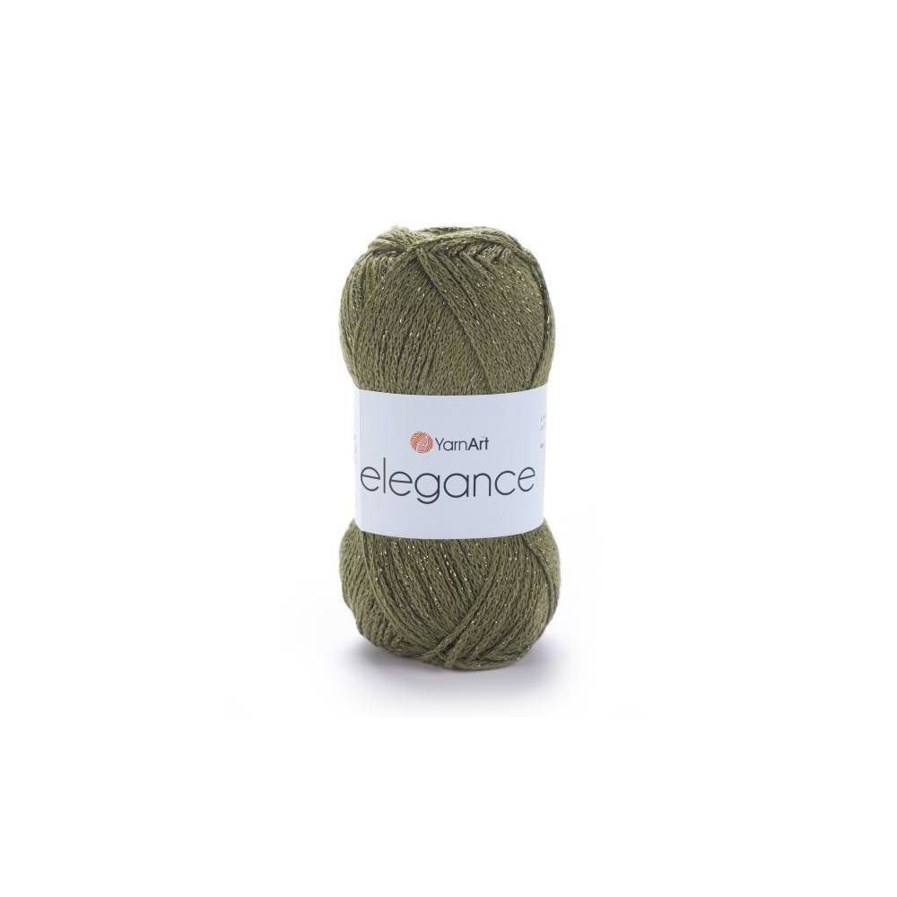 YarnArt Elegance Cotton Yarn with Lurex olive (113)