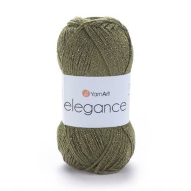 YarnArt Elegance Cotton Yarn with Lurex olive (113)