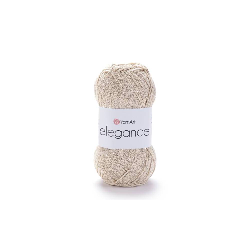YarnArt Elegance Cotton Yarn with Lurex light beige (119)